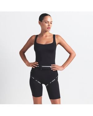 Nike Skims Matte Square-Neck Tank Top - Black