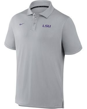 Nike Lsu Par Dri-Fit College Polo - Gray