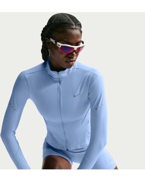 Nike Swift Dri-Fit Full-Zip Running Jacket - Blue
