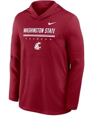 Nike College (Washington State) Dri-Fit Lightweight Hoodie - Red