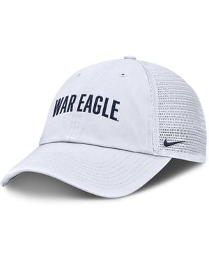 Nike Auburn Primetime Campus Club College Trucker Adjustable Hat - White