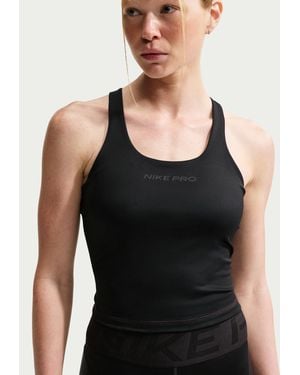 Nike Pro Sculpt Medium-Support Padded Sports Bra Tank Top - Black