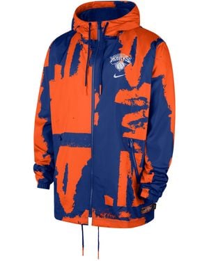 Nike New York Knicks Courtside Nba Club Woven Full-Zip Jacket - Blue