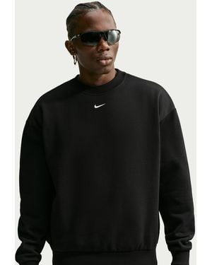 Nike Solo Fleece Crew-Neck Sweatshirt - Black