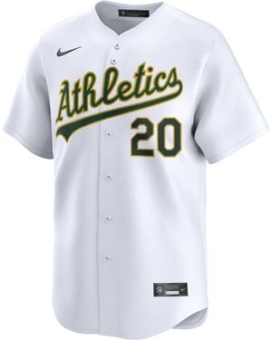 Nike Zack Gelof Athletics Dri-Fit Adv Mlb Limited Jersey - White