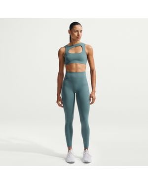 Nike Zenvy High-Waisted 7/8 Leggings With No Front Seam - Blue