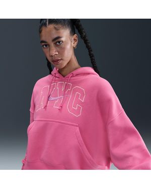 Nike Sportswear Phoenix Fleece Over-Oversized Hoodie - Pink