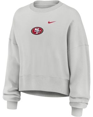 Nike Tampa Bay Buccaneers Primetime Phoenix Nfl Oversized Pullover Crew - Gray