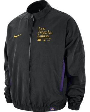 Nike Giacca in tessuto con grafica los angeles lakers dna courtside nba - Nero