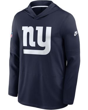 Nike New York Giants Alt Dri-Fit Nfl Long-Sleeve Hooded Top - Blue