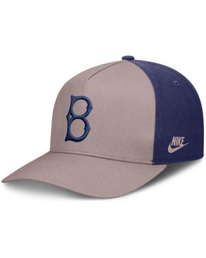 Nike Brooklyn Dodgers Cooperstown Rise Mlb A-Frame Adjustable Hat - Brown