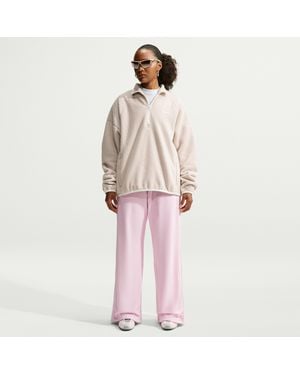 Nike Sportswear Therma-Fit Mid-Rise Open-Hem Pants - Pink
