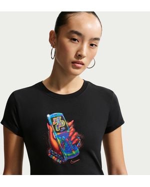 Nike Sportswear Chill Knit Slim Cropped T-Shirt - Black
