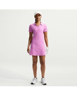 Nike Victory Dri-Fit Golf Polo Dress - Pink