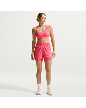 Nike One Dri-Fit High-Waisted 3" 2-In-1 Shorts - Blue