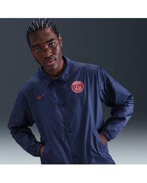 Nike Paris Saint-Germain Club Voetbalcoachjack Voor - Blauw
