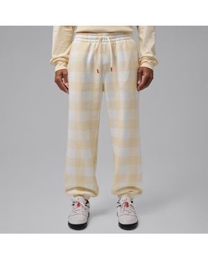 Nike Brooklyn Brushed Fleece Cuffed Pants - Natural