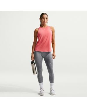 Nike One High-Waisted 7/8 Leggings With Pockets - Blue