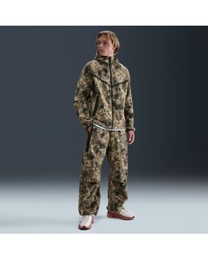 Nike Tech Dri-Fit Woven Camo Loose-Fit Pants - Blue