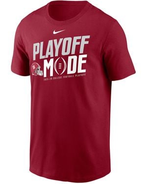 Nike Alabama 2025/26 College Football Playoff Bound Pass Protection College T-Shirt - Red