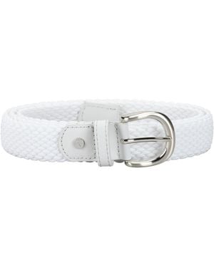 Nike Solid Stretch Woven Golf Belt - White