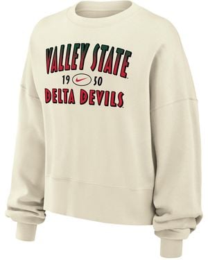 Nike College (Mississippi Valley State University) Phoenix Fleece Crewneck Sweatshirt - White