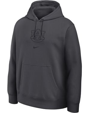 Nike Auburn Washed Club College Pullover Hoodie - Gray
