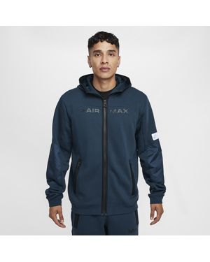 Nike Air Max Peak Full Zip Hoodie in Blue for Men Lyst UK