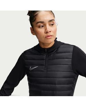 Nike Academy Winter Warrior Therma-Fit Soccer Drill Top - Black