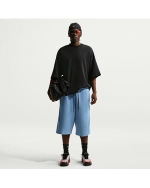 Nike Tech Fleece Oversized Fit Shorts - Black