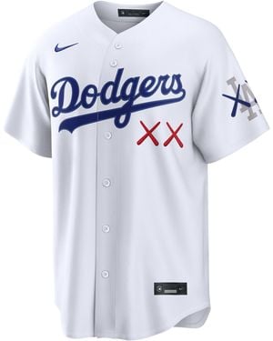 Nike Los Angeles Dodgers X Kaws Mlb Stadium Jersey - Blue