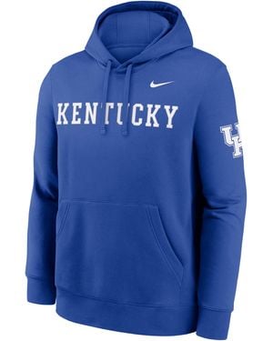 Nike Kentucky Sideline Club College Pullover Hoodie - Blue