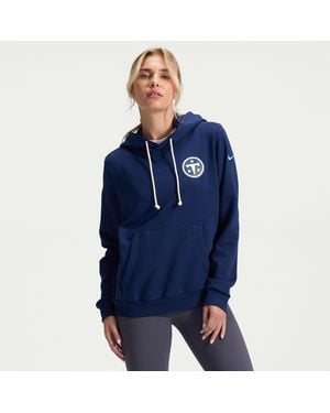 Nike Tennessee Titans Rivalries Collection Sideline Dri-Fit Nfl Pullover Hoodie - Blue