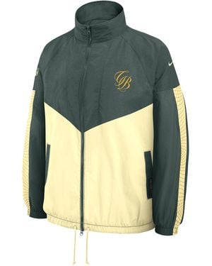 Nike Bay Packers Rivalries Collection Nfl Oversized Full-Zip Jacket - Green