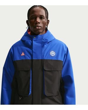 Nike Inter Milan Primaloftâ "Skull Peak" Se Acg Storm-Fit Soccer Jacket - Blue