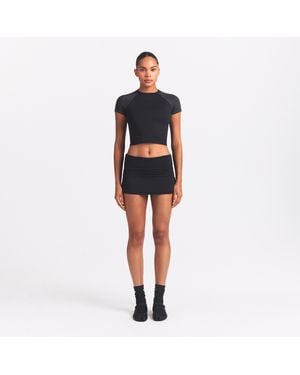 Nike Skims Airy Fold-Over Waistband Skort - Red