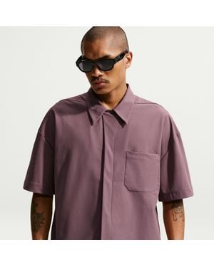 Nike 24.7 Perfectstretch Dri-Fit Uv Button-Up Shirt - Purple