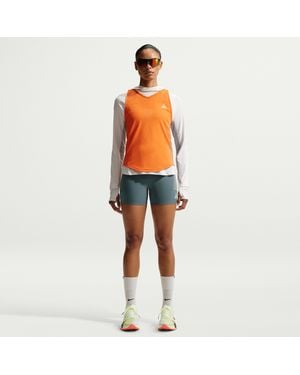 Nike Acg Dri-Fit High-Waisted 4" Trail Running Shorts - Orange