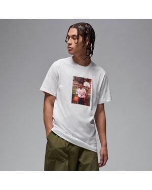 Nike T-Shirt Con Foto Brand – Uomo - Bianco