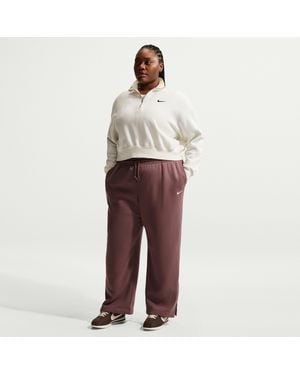 Nike Sportswear Phoenix Fleece High-Waisted Pants (Plus Size) - Red