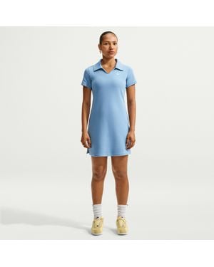 Nike Sportswear Chill Knit Slim Polo Dress - Blue