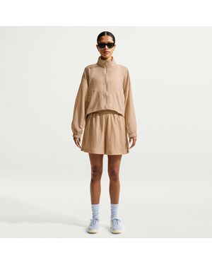 Nike Sportswear Loose High-Waisted Lightweight Ripstop Shorts - Natural