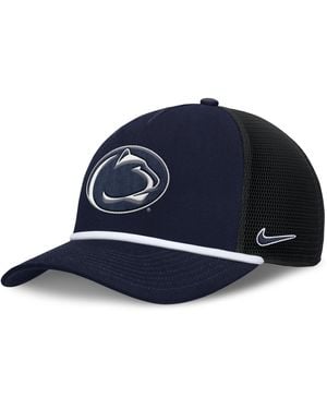 Nike Penn State Primetime Rise College Trucker Adjustable Hat - Blue