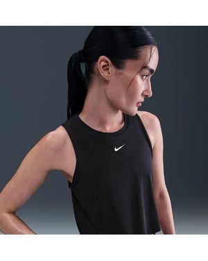 Nike One Classic Dri-Fit Cropped Tank Top - Black
