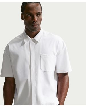 Nike 24.7 Perfectstretch Dri-Fit Uv Button-Up Shirt - White