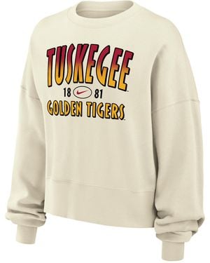 Nike College (Tuskegee University) Phoenix Fleece Crewneck Sweatshirt - White