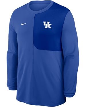 Nike Kentucky Sideline Coach Dri-Fit College Long-Sleeve Top - Blue