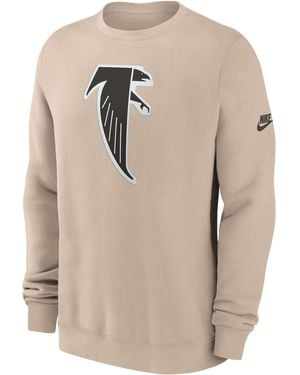 Nike Atlanta Falcons Rewind Club Nfl Pullover Crew - Natural