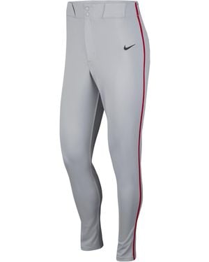 Nike Vapor Select Piped Baseball Pants - Gray