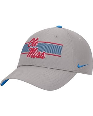 Nike College (Ole Miss) Ripstop Structured Cap - Gray